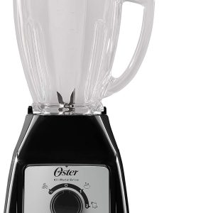 LICUADORA OSTER NEGRA 2 VELOCIDADES CON VASO DE VIDRIO