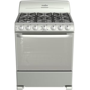 ESTUFA MABE 30" ENCENDIDO ELECTRONICO  4 QUEMADORES Y  2 QUEMADORES JUMBO CON CUBIERTA INOXIDABLE