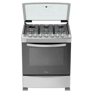 ESTUFA WHIRLPOOL 30" ENCENDIDO ELECTRONICO 6 QUEMADORES
