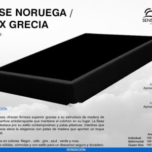 BOX GRECIA MATRIMONIAL NEGRA